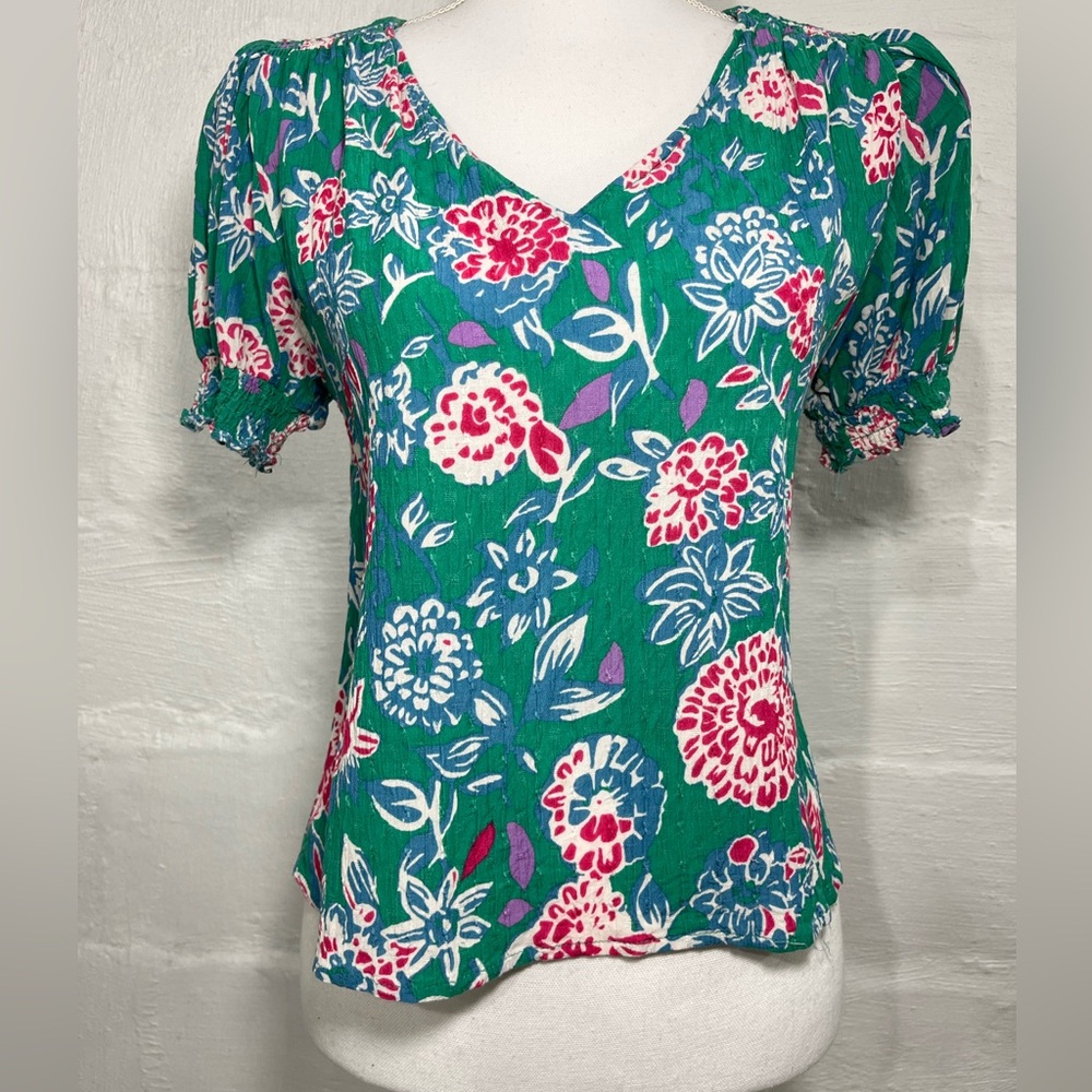 RACHEL ZOE FLORAL PULLOVER TOP (871)